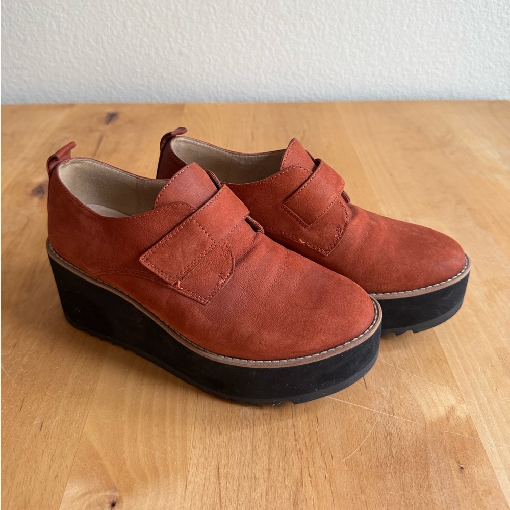 Women's Platform Loafers in Rust by Eileen Fisher